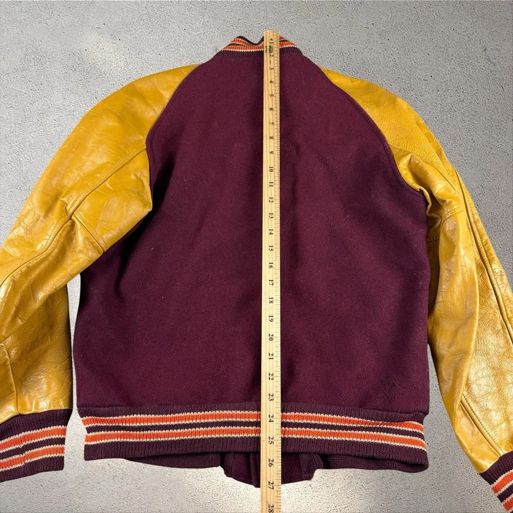 Vintage 60s 70s Virginia Tech Hokies Varsity Jacket Fits Adult Small/Medium